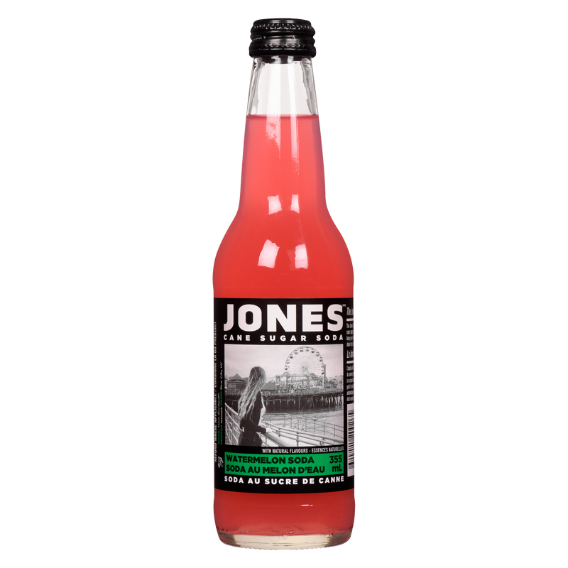 Jones Watermelon Cane Sugar Soda - 355ml