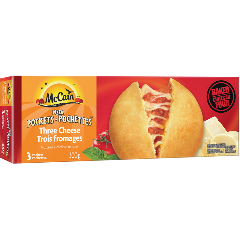 McCain® Three Cheese Pizza Pockets - 300g (3 pockets)