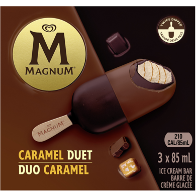 Magnum Twice Dipped Caramel Duet Icecream bars 3 pack - 3x85ml