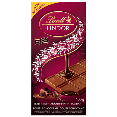 Lindt LINDOR Double Chocolate - 100g - Bringme