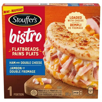 STOUFFER'S Bistro Flatbreads, Ham and Double Cheese - 181g - Bringme
