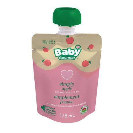 Baby Gourmet Simply Apple Organic Baby Food Puree - 128ml - Bringme