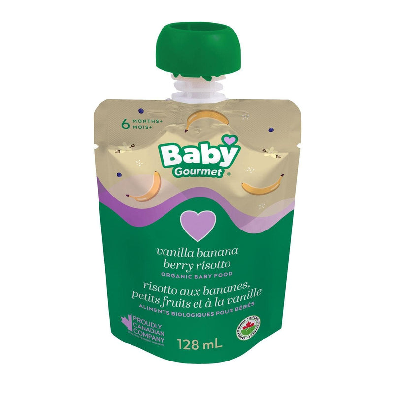 Baby Gourmet Vanilla Banana Berry Risotto Organic Baby Food Puree - 128ml - Bringme