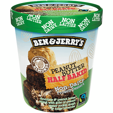 Ben & Jerry's Non Dairy Peanut Butter Half Baked Frozen Dessert - 473ml - Bringme
