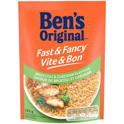 Ben's Original Fast & Fancy Broccoli & Cheddar Flavour Rice - 132g - Bringme