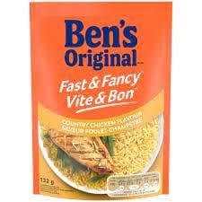 Ben's Original Fast & Fancy Country Chicken Flavour Rice - 132g - Bringme