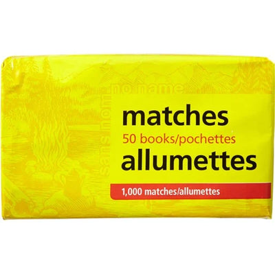 No Name Book of Matches - 1000 mactches - Bringme