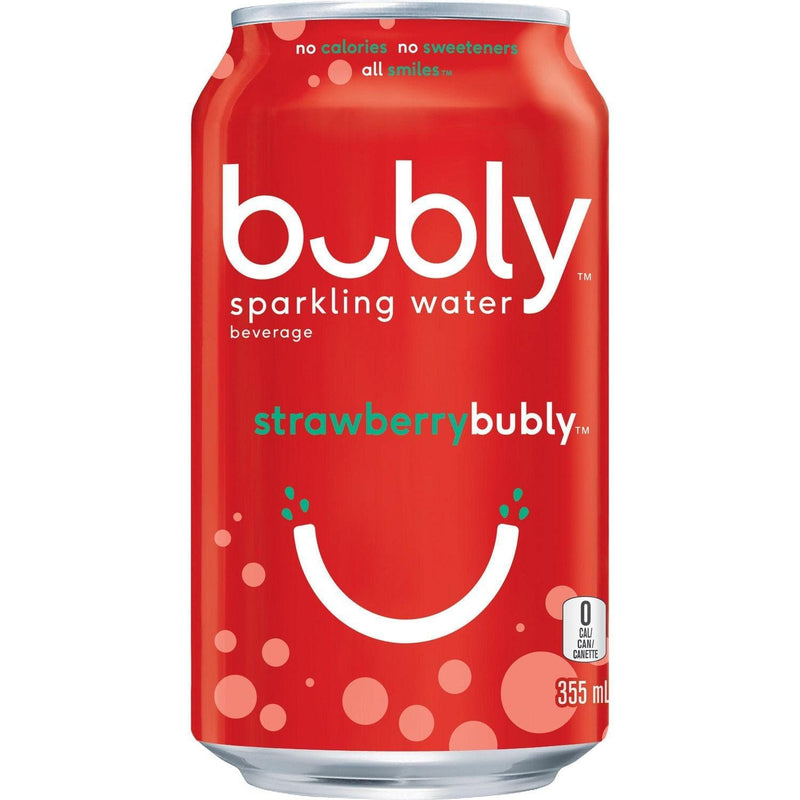 Bubly Strawberry Sparkling Water - 355ml - Bringme