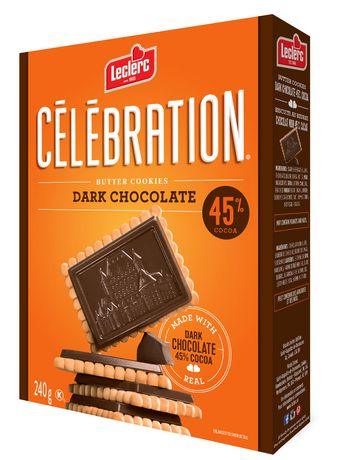 Celebration Dark Chocolate 45% Cocoa Butter Cookies - 240g - Bringme
