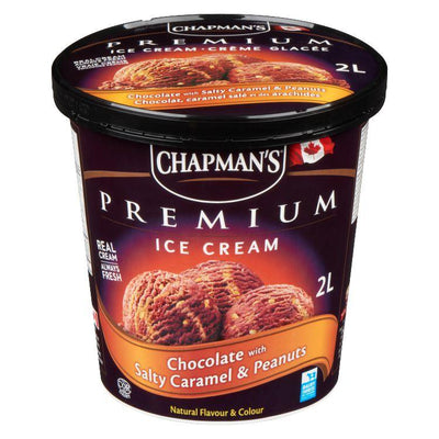 Chapman's Premium Chocolate with Salty Caramel & Peanuts - 2L - Bringme