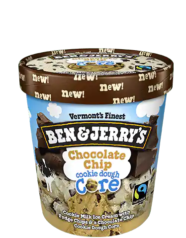 Ben & Jerry's Ben & Jerry's Chocolate Chip Cookie Dough Core Ice Cream - 473ml - Bringme