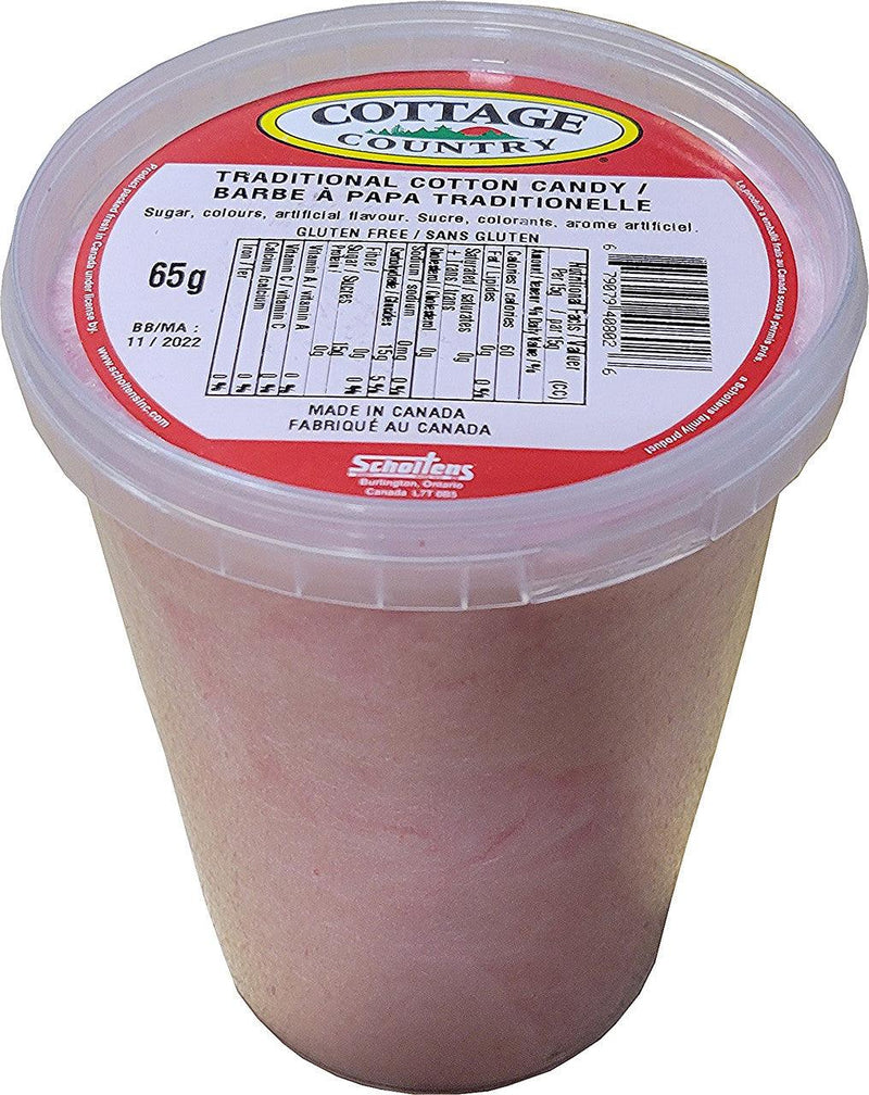 Cottage Country Traditional Cotton Candy Gluten Free - 65g - Bringme