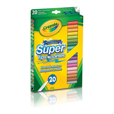 Crayola Super Tips Washable Markers - 20 Pack - Bringme
