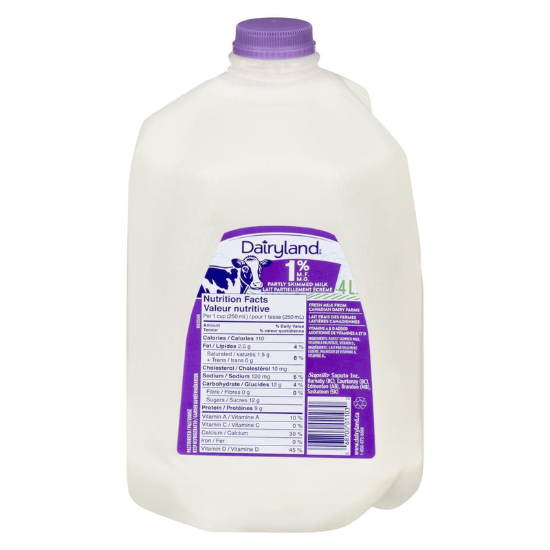 Dairyland 1% Partly skimmed milk - 4L - Bringme