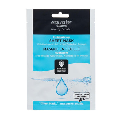 Equate Beauty Moisturizing Sheet Mask With Hyaluronic Acid - 1 Sheet Mask - Bringme