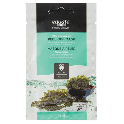 Equate Black Seaweed Peel Off Mask with Sea Buckthorn Extract - Bringme
