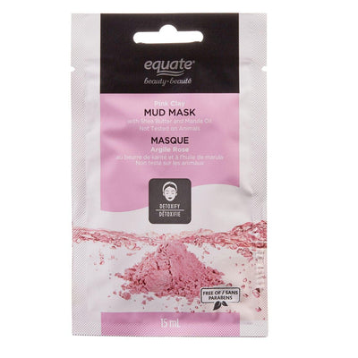 Equate Pink Clay Mud Mask with Shea Butter and Marula Oil - 15 ml - Bringme