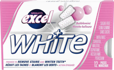 Excel - White Bubblemint, Sugar-Free, Single Size, 12 Each - Bringme