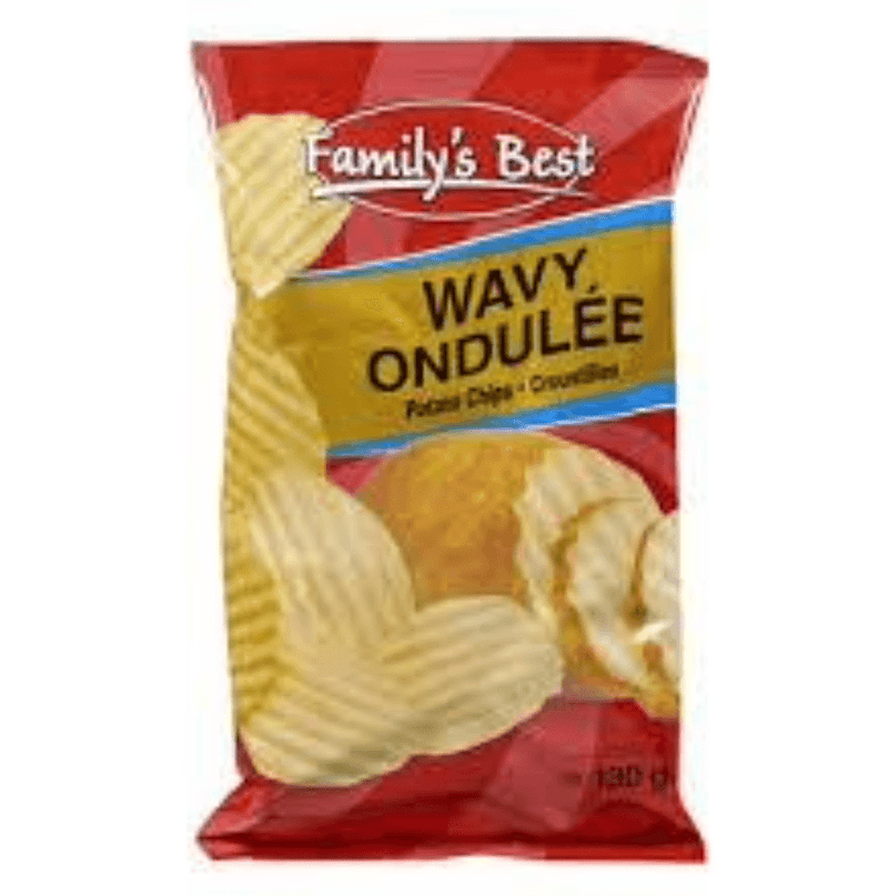 Family’s Best Wavy Potato Chips - 130g - Bringme
