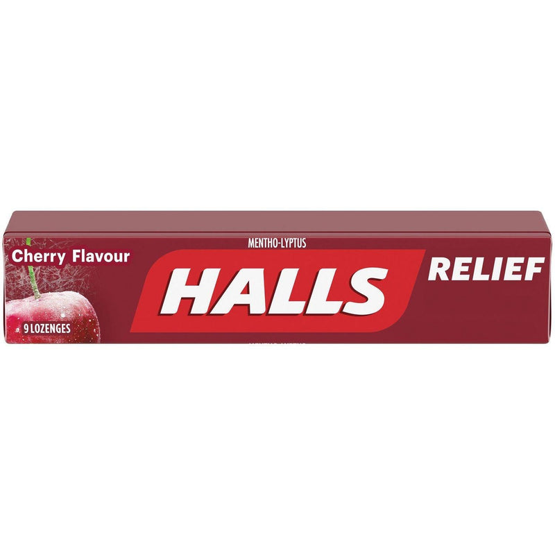 Halls Mentho-Lyptus Cherry Flavour - 9 Lozenges - Bringme