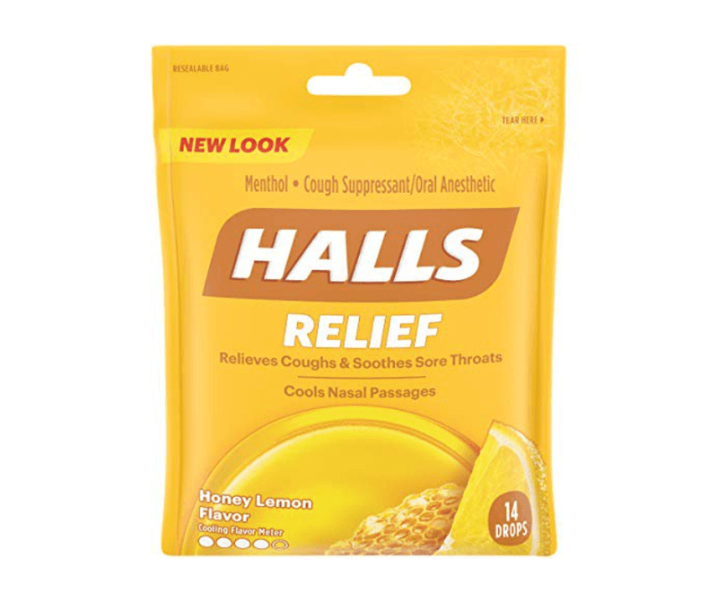 Halls Relief Honey Lemon Flavour - 14 Lozenges - Bringme