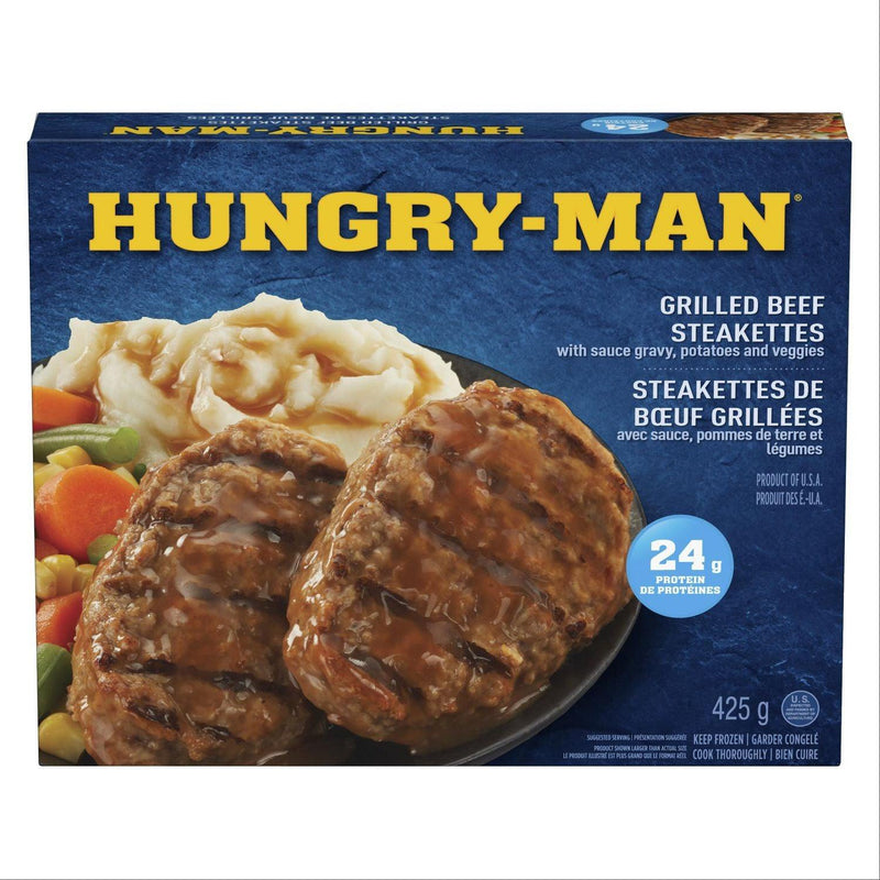 Hungry-Man Grilled Beef Steakettes - 425g - Bringme