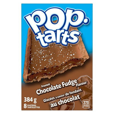 Kellogg's Pop Tarts Toaster Pastries, Frosted Chocolate Fudge 8 Pastries - 384 g - Bringme
