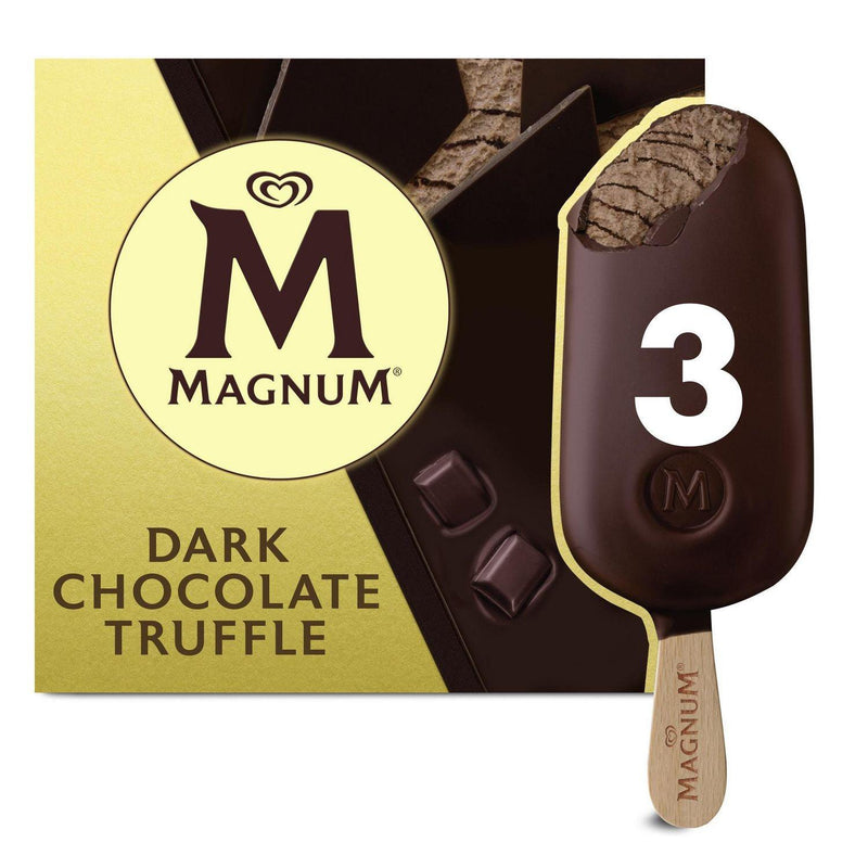 Magnum Dark Chocolate Truffle Ice Cream Bars 3x90ml - Bringme