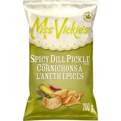 Miss Vickie's Spicy Dill Pickle Kettle Cooked Potato Chips - 200g - Bringme