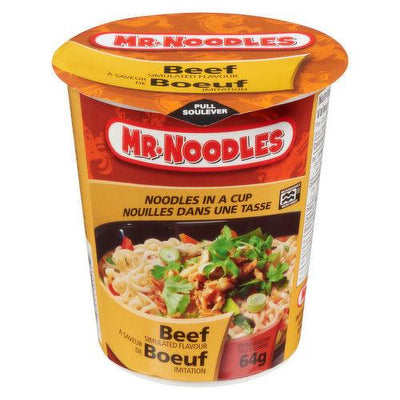Mr. Noodles - Beef Noodles in a Cup - 64g - Bringme