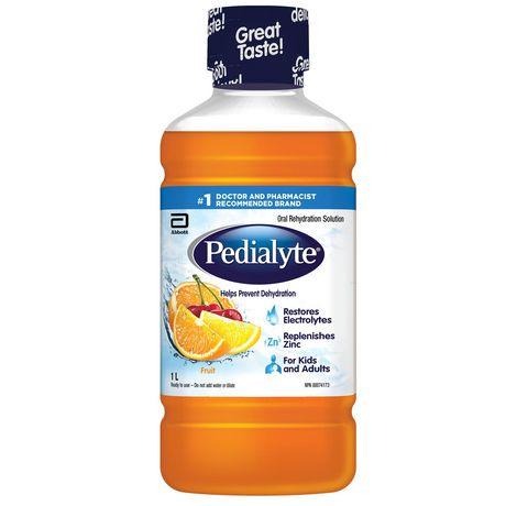 Pedialyte® Electrolyte Oral Rehydration Solution, Fruit, 1-L Bottle - Bringme