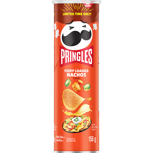 Pringles Fiery Loaded Nachos Flavour Potato Chips - 156 g - Bringme