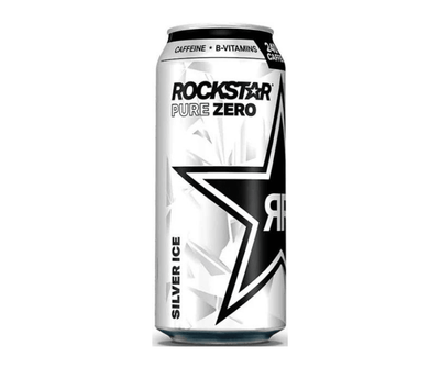 Rockstar Pure Zero Silver Ice Energy Drink - 473ml - Bringme