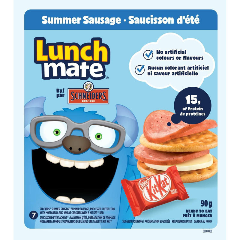 Schneiders Lunch Mate Summer Sausage Lunch Kit - 90 g - Bringme