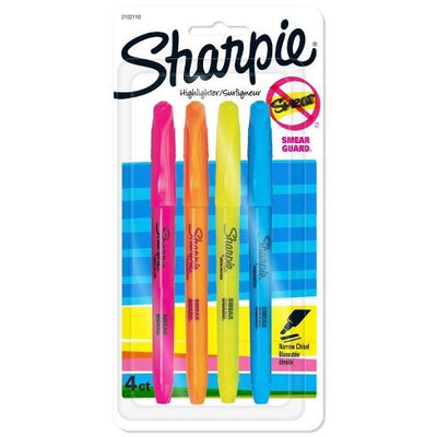 Sharpie Highlighters Narrow Chisel - Multicolored - Bringme