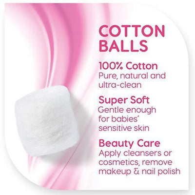 Simply Soft Jumbo Premium Cotton Balls, Absorbent, 100 Count - Bringme