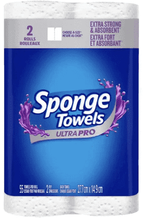 Sponge Towels Ultra Pro 2 Ply Paper Towels – 2 Pack - Bringme