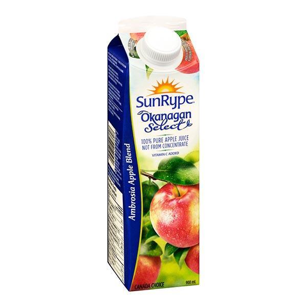 SunRype Apple Juice 100% Pure Unsweetened - 900ml - Bringme