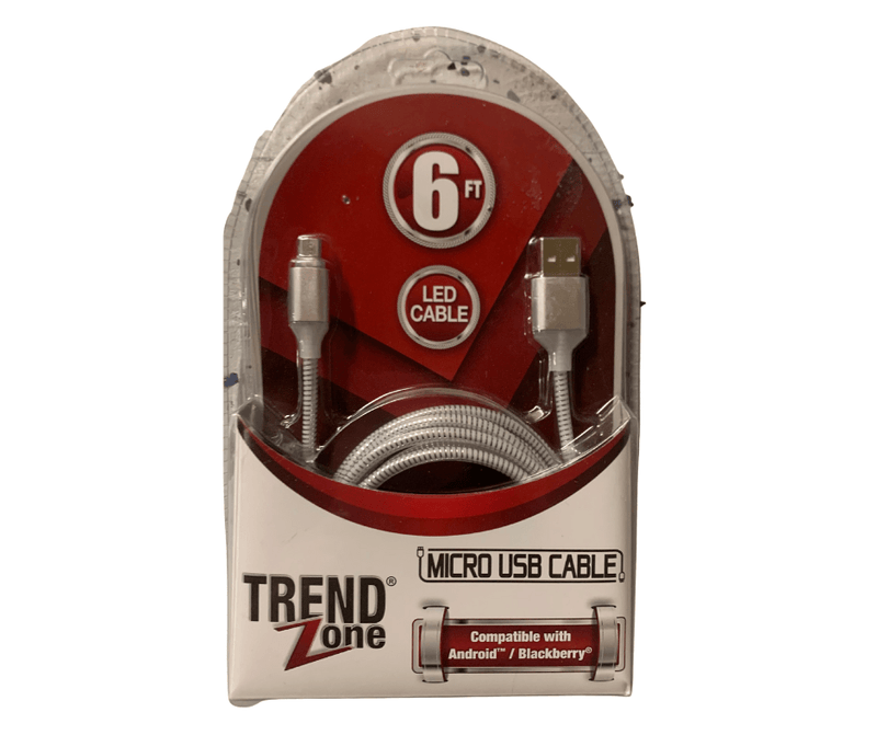 Trend Zone 6 ft. Micro USB Cable for Android/ Blackberry - Bringme