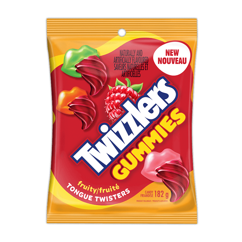 TWIZZLERS Gummies Fruity Tongue Twisters Candy - 182 g - Bringme