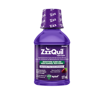 ZzzQuil Nighttime Sleep Aid Liquid-Warming Berry - 177 ml - Bringme