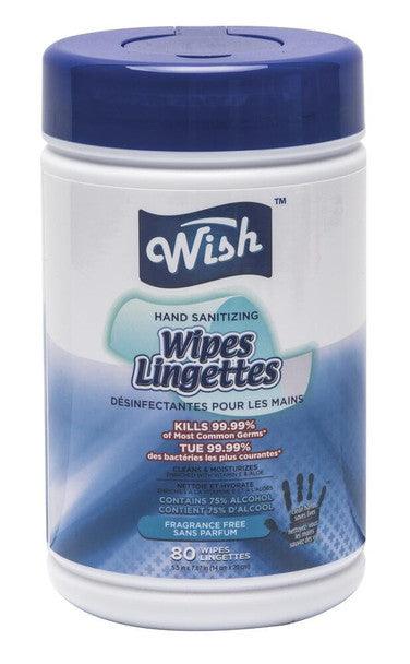 Wish Disinfectant Wipes Fragrance Free- 80CT - Bringme